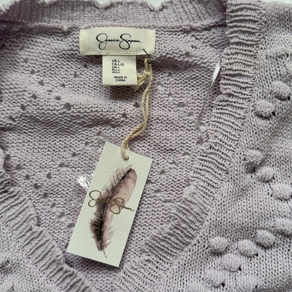 Jessica Simpson Lilac Textured Cardigan - Picture 4 of 9